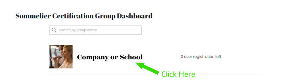 National Wine School logo and dashboard interface for sommelier certification.