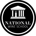 National Wine School logo with bottle icon